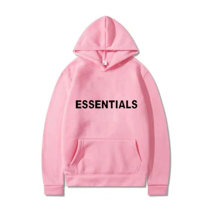 Pair the Pink Essentials Hoodie with Your Favorite Outfits