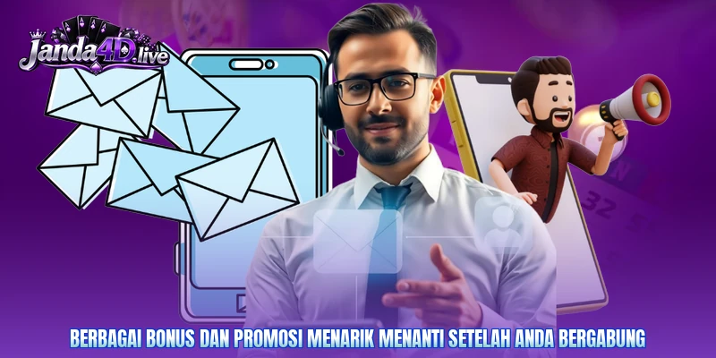 Berbagai bonus dan promosi menarik menanti setelah Anda bergabung