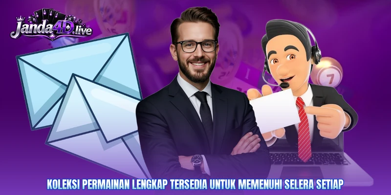 Koleksi permainan lengkap tersedia untuk memenuhi selera setiap